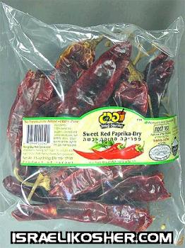 Pereg whole red paprika dry(whole pieces) kp