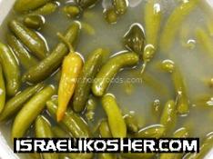 Mini israeli pickled cucumbers