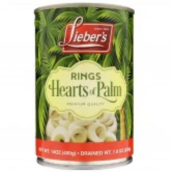 Kosher Lieber's rings hearts of palm 14 oz
