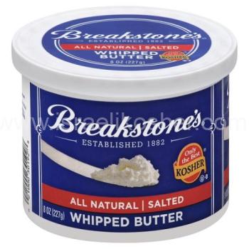Kosher Break-stone's butter salted whipped 8 oz