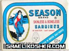 Season skinless boneless sardines kp