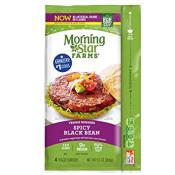Kosher Morningstar Farms Spicy Black Bean Veggie Burgers 9.5 oz