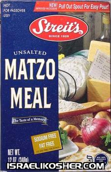 Streit's matzo meal  for passover