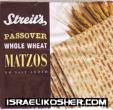 Streits whole wheat matzos kp