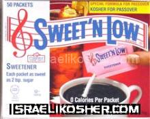 Sweet n' low passover
