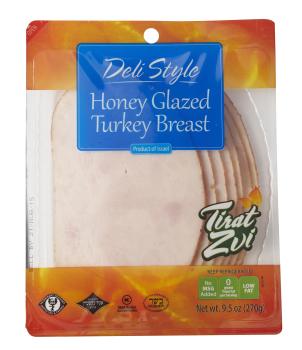 Kosher Tirat Zvi Deli Style Honey Glazed Turkey Breast 9.5 oz