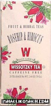 Wissotzky rosehip & hibiscus herbal tea kfp