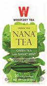 Kosher Wissotzky Green Tea with Nana Mint 20 Bags - 1.32 oz