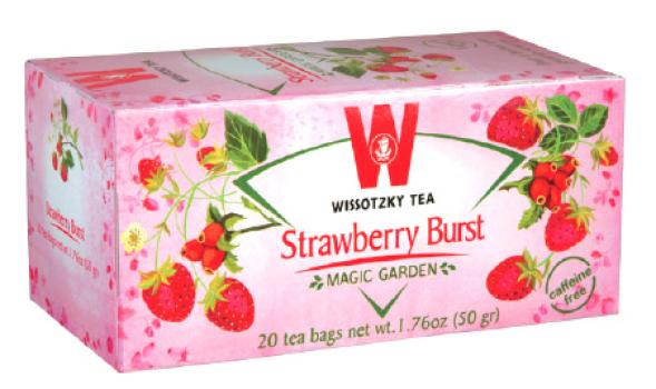 Kosher Wissotzky Strawberry Burst Herbal Tea 20 Bags - 1.76 oz