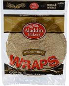 Kosher Aladdin Baker’s Plain Whole Wheat Wrap 10 oz
