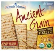 Kosher Yehuda Ancient Grain Organic Spelt Matzo 10.5 oz
